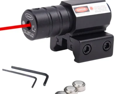 Laser RED-DOT RIS 20mm sau 11 mm (airsoft-paintball-vanatoare)+Baterii