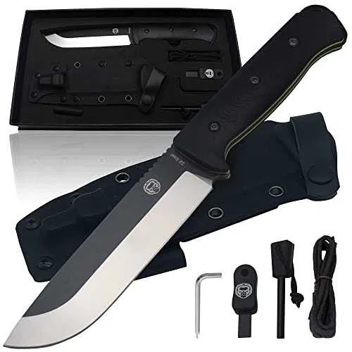 Cutit Vanatoare The Bushwhacker D2 STEEL BUSHCRAFT SURVIVAL -BLACK SUA