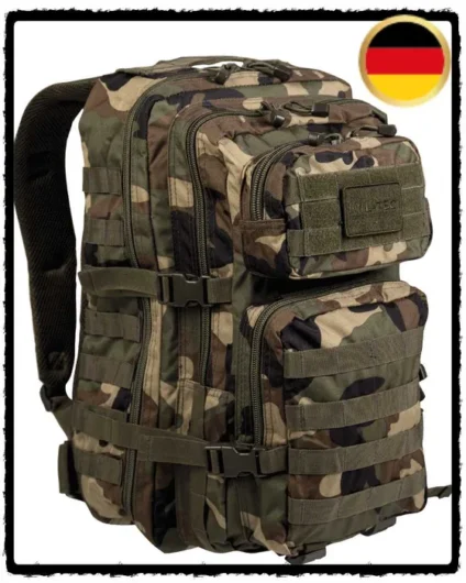 RUCSAC MILTEC Ghiozdan Camuflaj Vanatoare Militar Tactic Woodland 36L